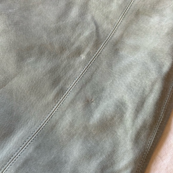 🍋80s Paolo Santini Vintage Teal Suede Biker Pants - Picture 14 of 16